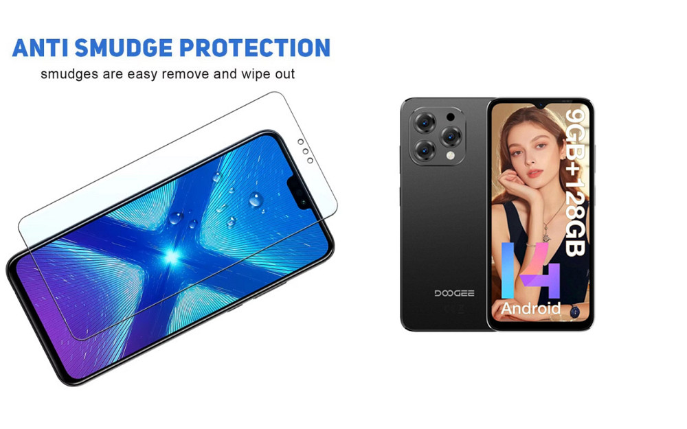Защитное стекло NeoGlass для DOOGEE N55, N55 Plus, N55 Pro – ультрапрозрачное и устойчивое Киев - изображение 3