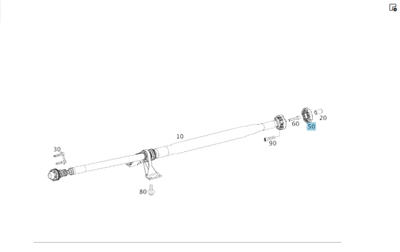 Mercedes-Benz  A2464110015 Еластична муфта кардана CLA Shooting Brake X117 CLA C117 GLA X156 A-class W176 B-class W246 Одеса