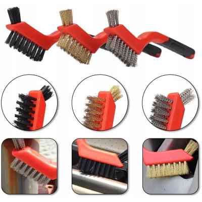 Щетка по металлу Стандарт 180мм (сталь, латунь, нейлон) 3 шт. (MWBS0301) Винница