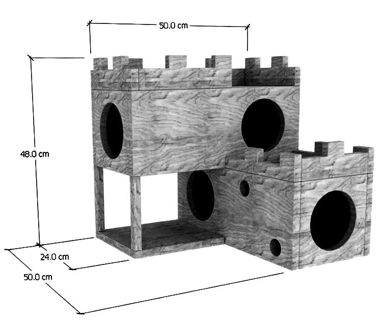 Домик для шиншиллы 