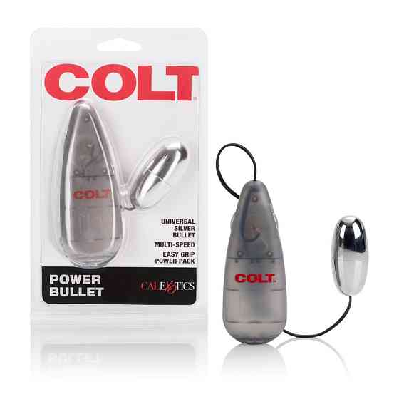 Вібропуля з пультом COLT Multi-Speed Power Bullet, срібляста Sex Aura Київ