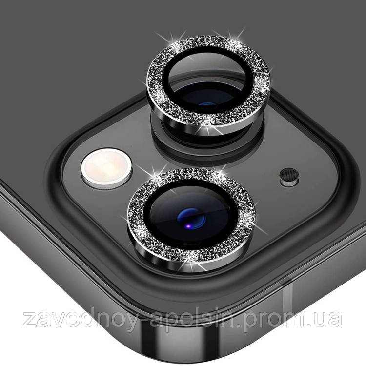 Защитное стекло на камеру iPhone 15 15+ Plus стразы (с камнями) Одесса - изображение 1