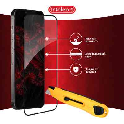 Стекло защитное Intaleo Full Glue ESD Apple iPhone 13 Pro Max Black (1283126523953) Винница