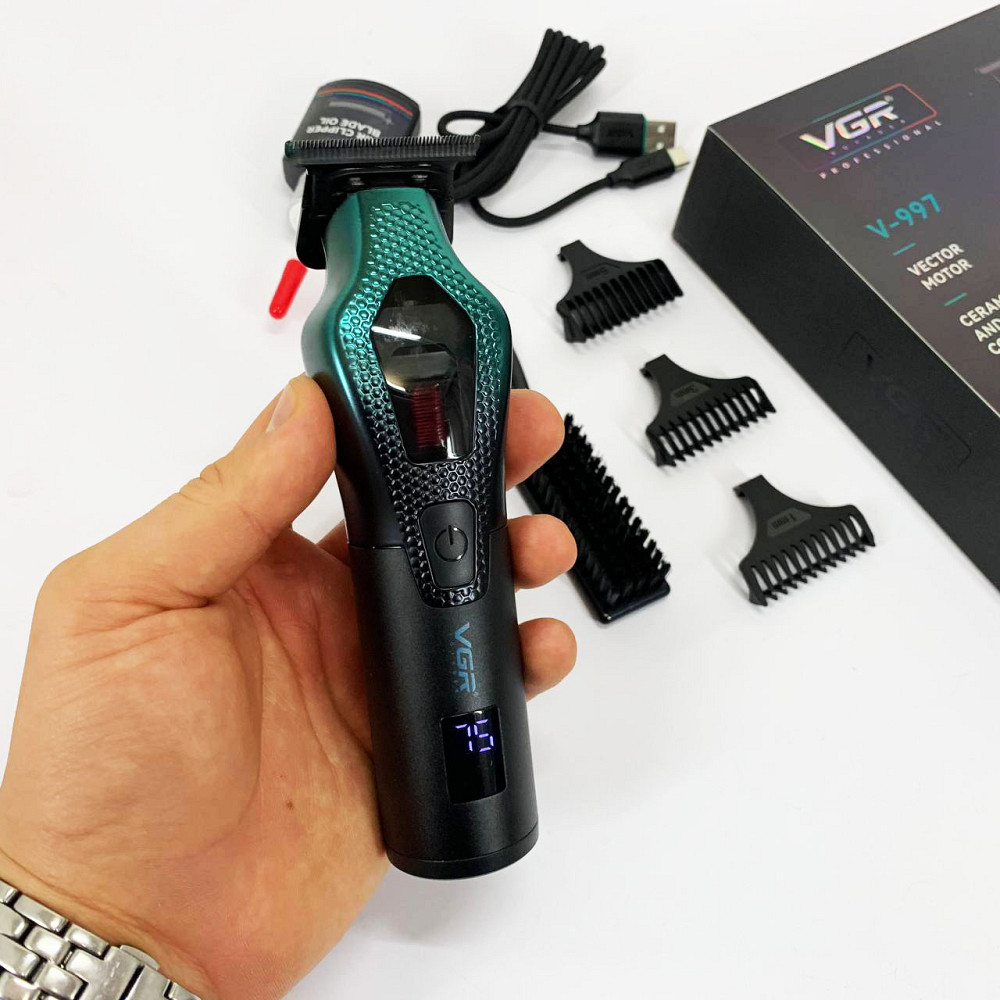 Машинка для стрижки волосся бездротова, Машинка для стрижки волосся потужна Електромашинка TP-65 Львів - фото 8