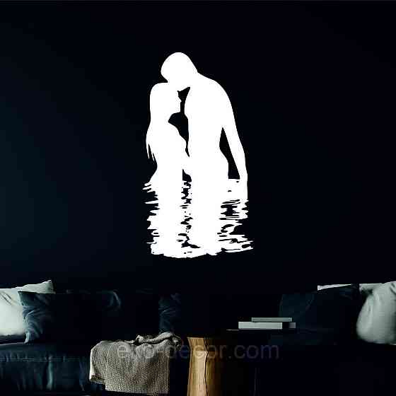 Декоративное настенное Панно «Он и Она», Декор на стену 110*59 см, Белый Киев