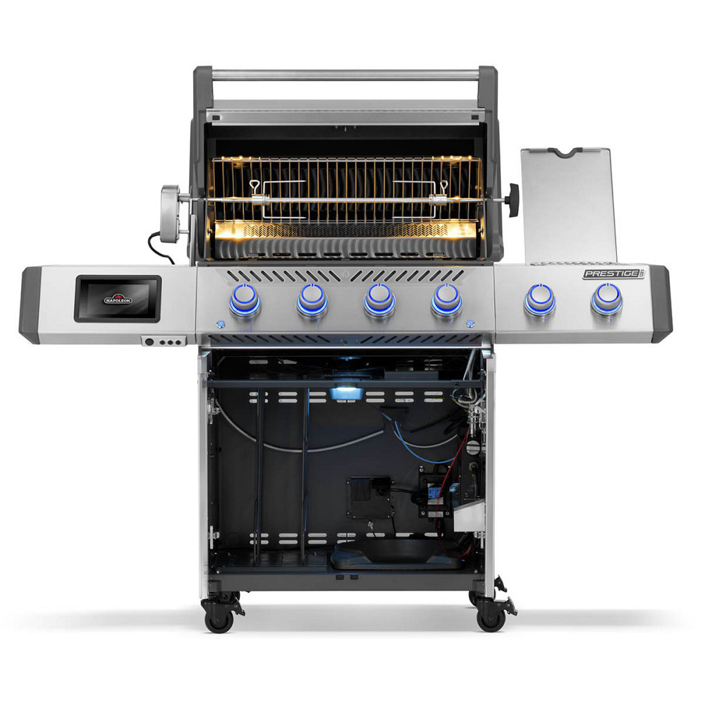 Газовый гриль Napoleon Prestige PRO 500 Connected с боковой конфоркой Sizzle Zone и вертилём нерж сталь PRO500VXRSIBPS Код: Ровно - изображение 6