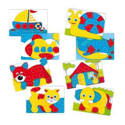 Набір для творчості Quercetti Мозаїка 24 великі фішки + дошка (4400-Q) Вінниця