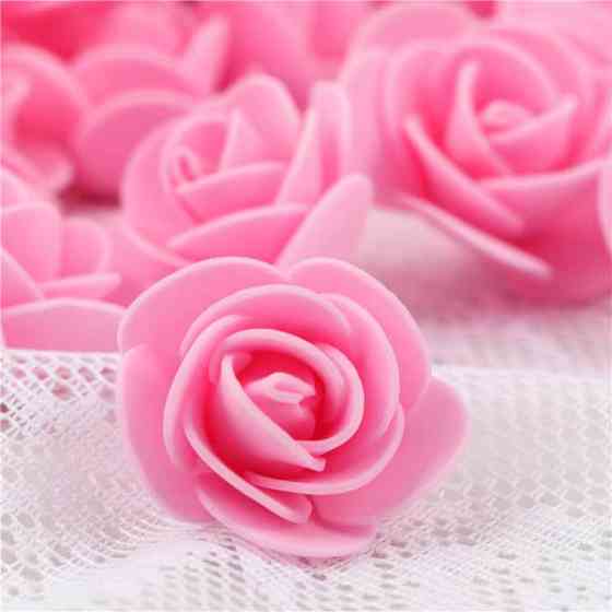 Головки штучних квітів 50 штук 3 см рожевий Київ