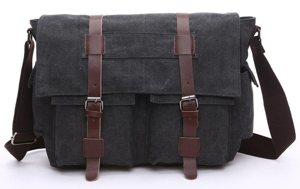 Сумка на плече текстильна Чорна (Vintage) Київ - фото 6