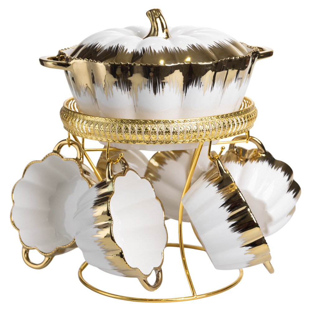 Yiwu Суповой сервиз на 6 персон супница 2 (л) на подставке с бульонницами 350 (мл) Коломия - фото 1