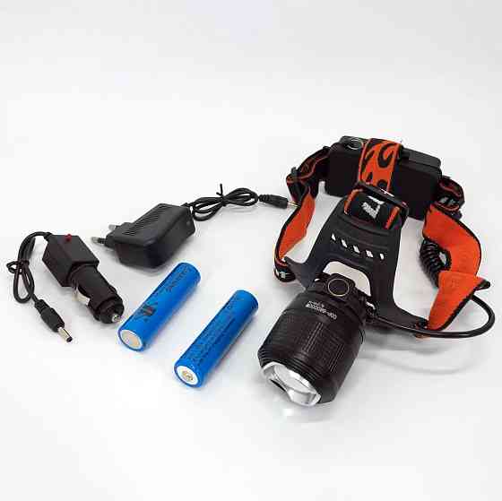 Налобний фонарь с аккумулятором, Налобный фонарь с ремешком на голову Фонарик на голову зарядкой IM-69 Киев