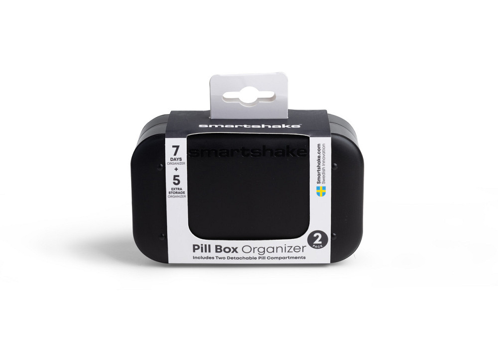 Таблетниця Smartshake Pillbox Organiser 2-pack Black Луцьк - фото 6