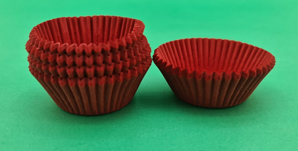 Тартолетка для чізкейк "Кругла червона"D45 H26 (100шт)/6а/ (1 уп.) Харків - фото 1