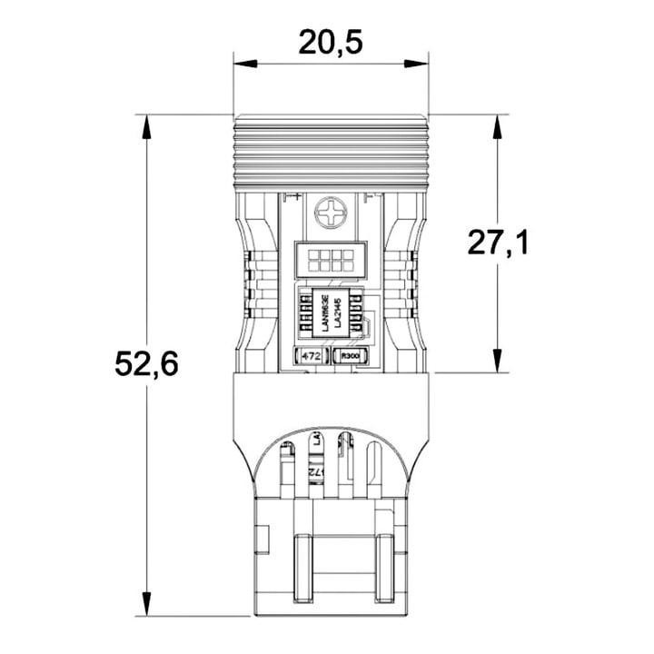 Комплект светодиодных ламп StarLight LED SL-CB7 CANBUS W21W (7440) W3X16d WHITE 6000K 12V Харьков - изображение 8