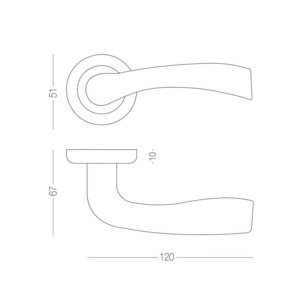 Ручка A-2003 SN/CP Матовый никель/полированный хром Киев - изображение 3