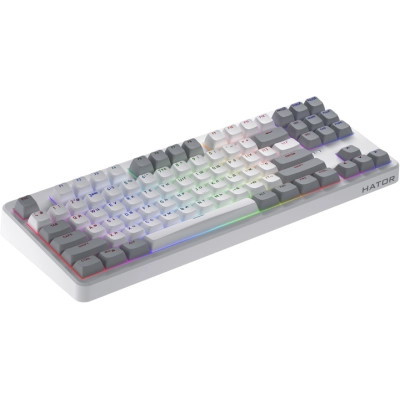 Клавиатура Hator Rockfall 3 Mecha TKL QMK/VIA Orange Wireless White (HTK851UA) Винница - изображение 4