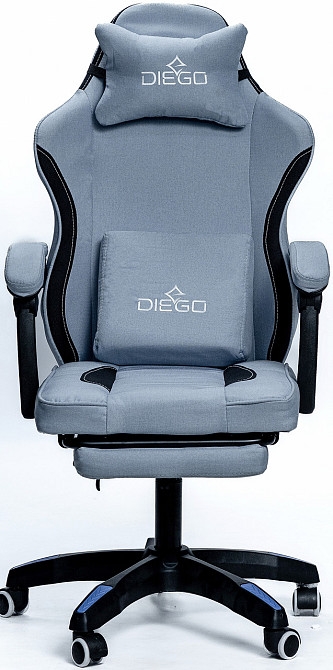 Кресло геймерское DIEGO Soft Blue Киев - изображение 3