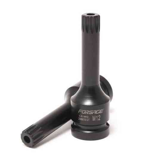 Головка 1/2" з насадкою Spline M5 з отвором ударний глибока Одеса