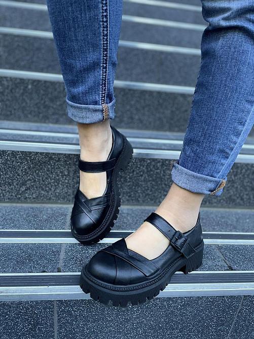 Olli Туфлі жіночі OLLI T-212-Астра чорні (весна-осінь, шкіра натуральна) (4770) 39 Коломия - фото 1