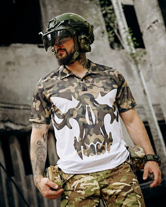 Милитари поло футболка jblivion punisher mtk ПП7496 Одесса - изображение 3