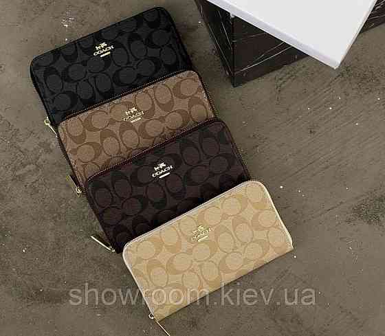 Брендовый женский кошелек на молнии Coach (1377-3) Киев