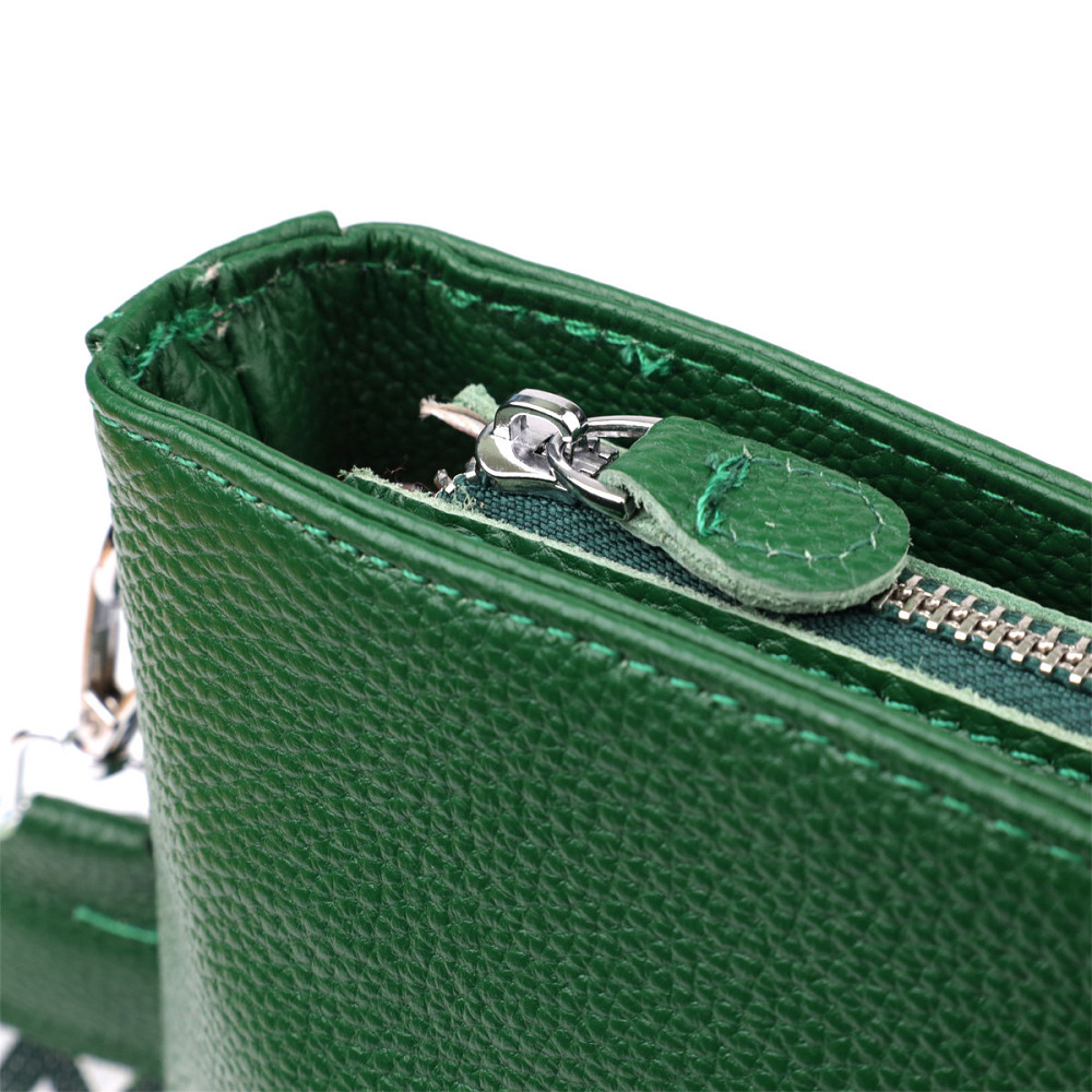 Женская кожаная сумка на каждый день Vintage 22913 Зеленый Киев - изображение 5