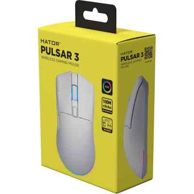 Мишка Hator Pulsar 3 Wireless White (HTM631) Вінниця