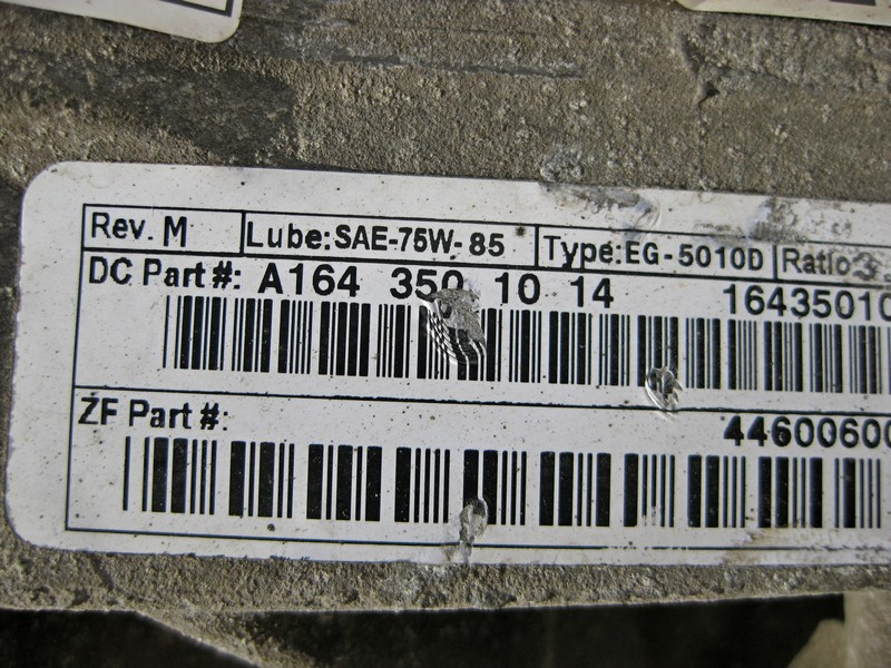 Mercedes-Benz  A1643501014 Редуктор заднього моста 1:3.9 W164 ML350 Одеса - фото 5