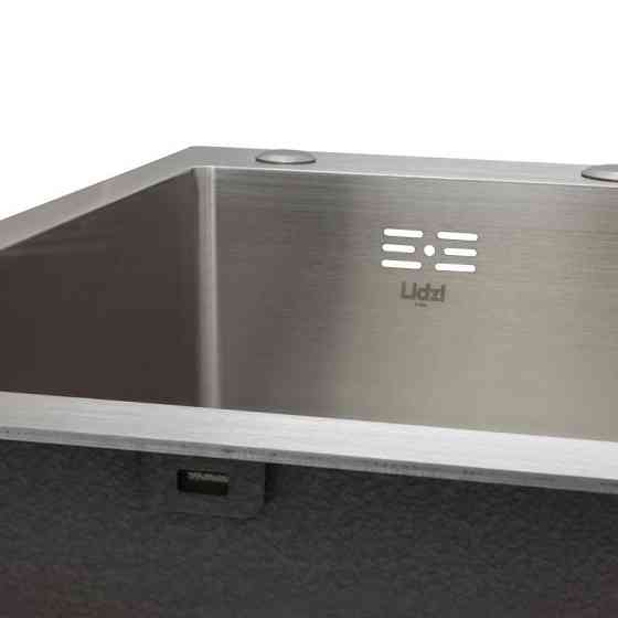 Мойка для кухни с нержавеющей стали интегрированная Lidz Handmade H7849R Brushed Steel (3/1мм) Киев