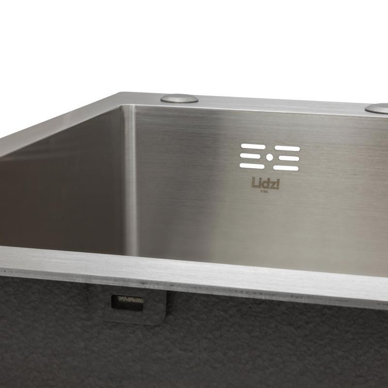 Мойка для кухни с нержавеющей стали интегрированная Lidz Handmade H7849R Brushed Steel (3/1мм) Киев - изображение 4