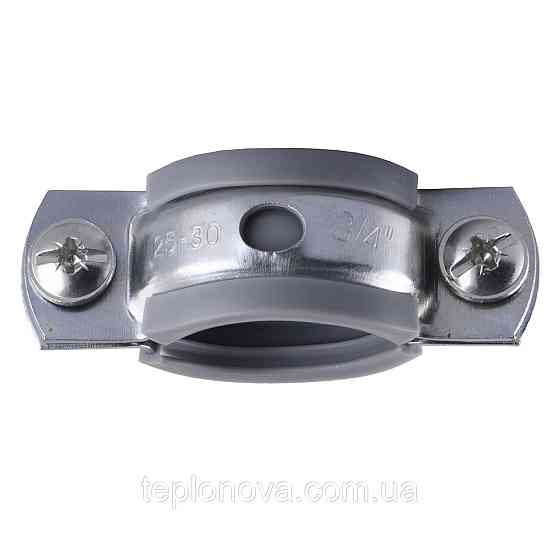 Хомут у складі CR 3/4| (25-30 мм) з гвинтом-шурупом 8*80 і дюбелем у уп., сірий Чернівці