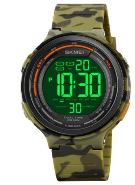 Часы наручные SKMEI 1841CMGN, ARMY GREEN CAMO Днепр - изображение 2