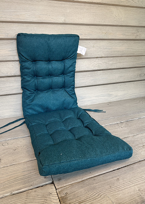 Подушка для стільців (40x120х4 см) подвійна Decorator Мальмо колір лазурний 84-173 Київ - фото 4