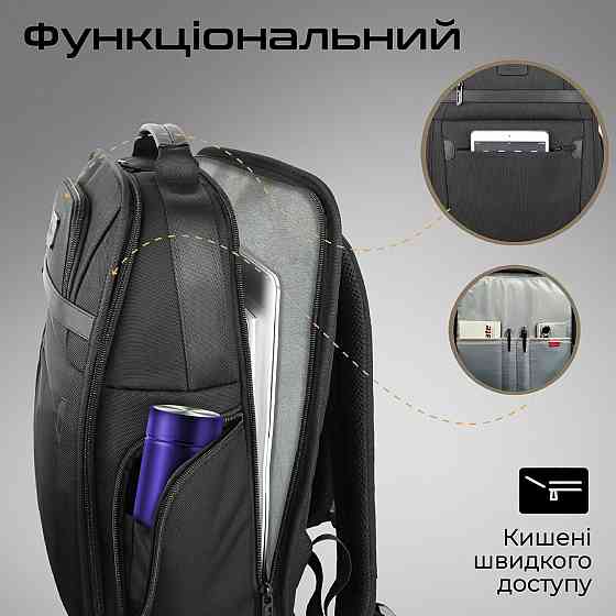 Рюкзак для ноутбука Promate Paramount BP 15.6" Black ( Чорний ) Харків