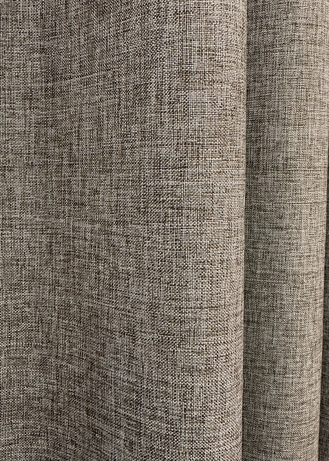 Комплект готовых штор VR-Textil Лен ALORA-TON № 1877ш Серо-коричневый 150х290 см 2 шт (33-0844) Киев - изображение 8