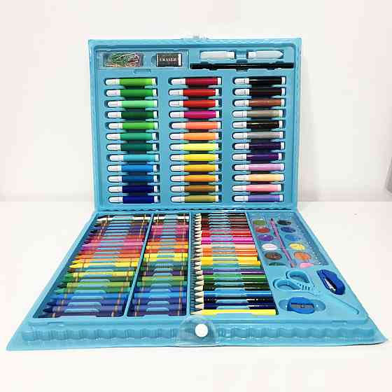 Художній набір для дітей, Набір для творчості в алюмінієвій валізі Дитячий набори творчості XF-75 Львів