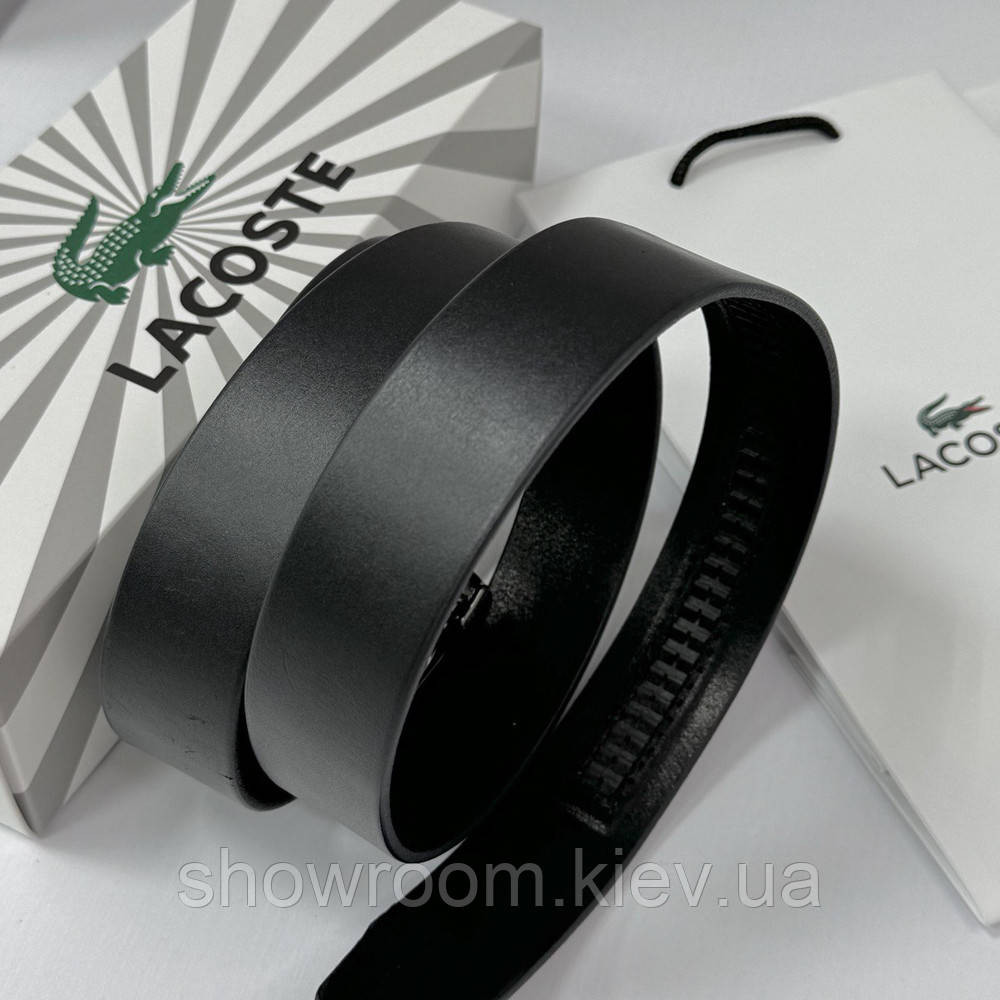 Мужской кожаный брендовый ремень с пряжкой автомат (990) Киев - изображение 5