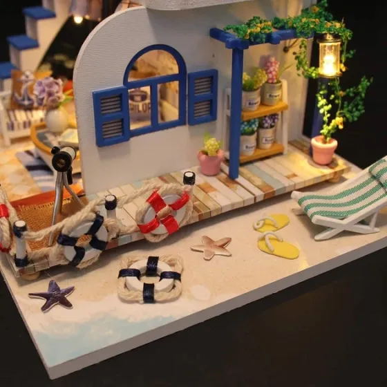 3D Румбокс DIYdollhouse Blue Coast «Будиночок біля моря» + Захисний купол M032Z Київ