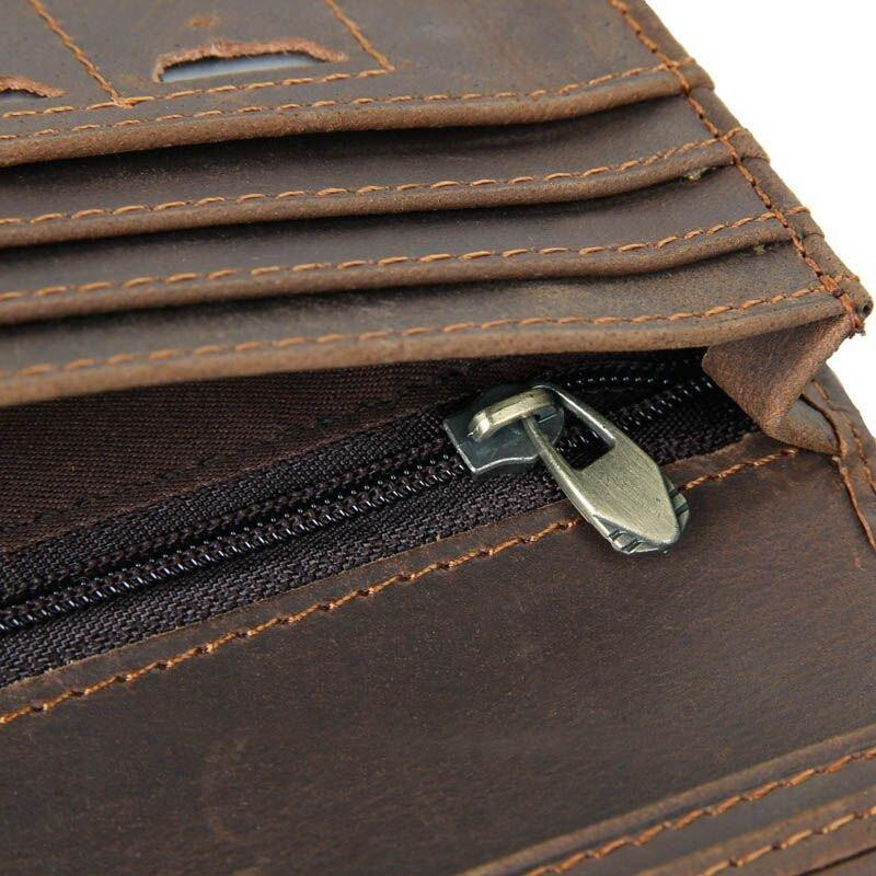 Бумажник мужской Коричневый (Vintage) Киев - изображение 4