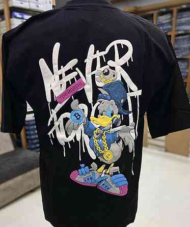 Футболка мужская с принтом  44 Черная 2634326197 Днепр