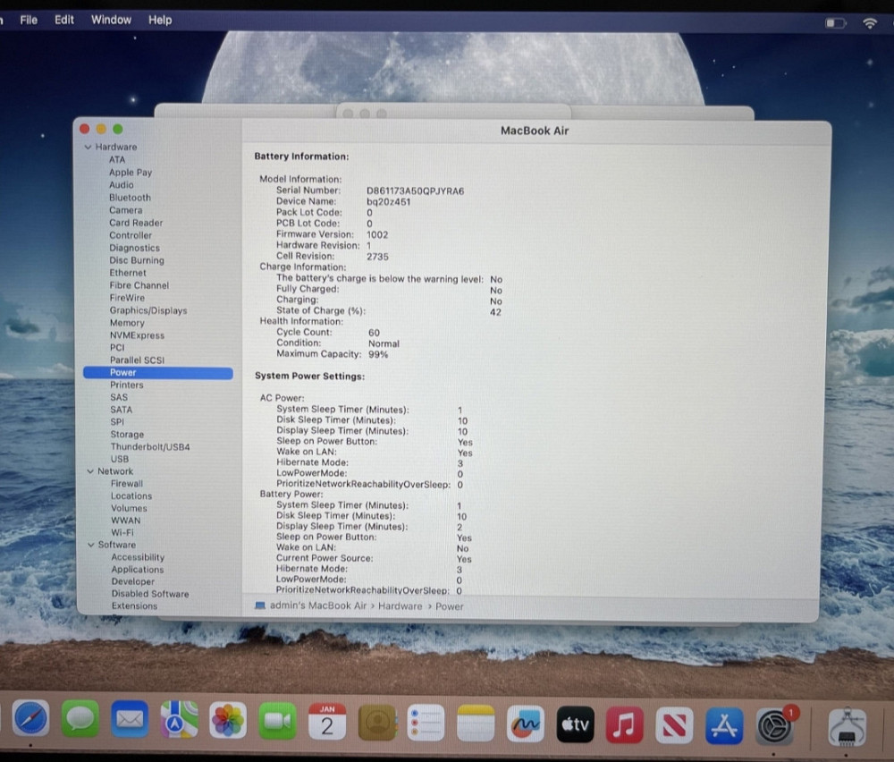 MacBook Air 2020 , M1, Silver, 16Gb, 256Gb SSD. Київ - фото 6