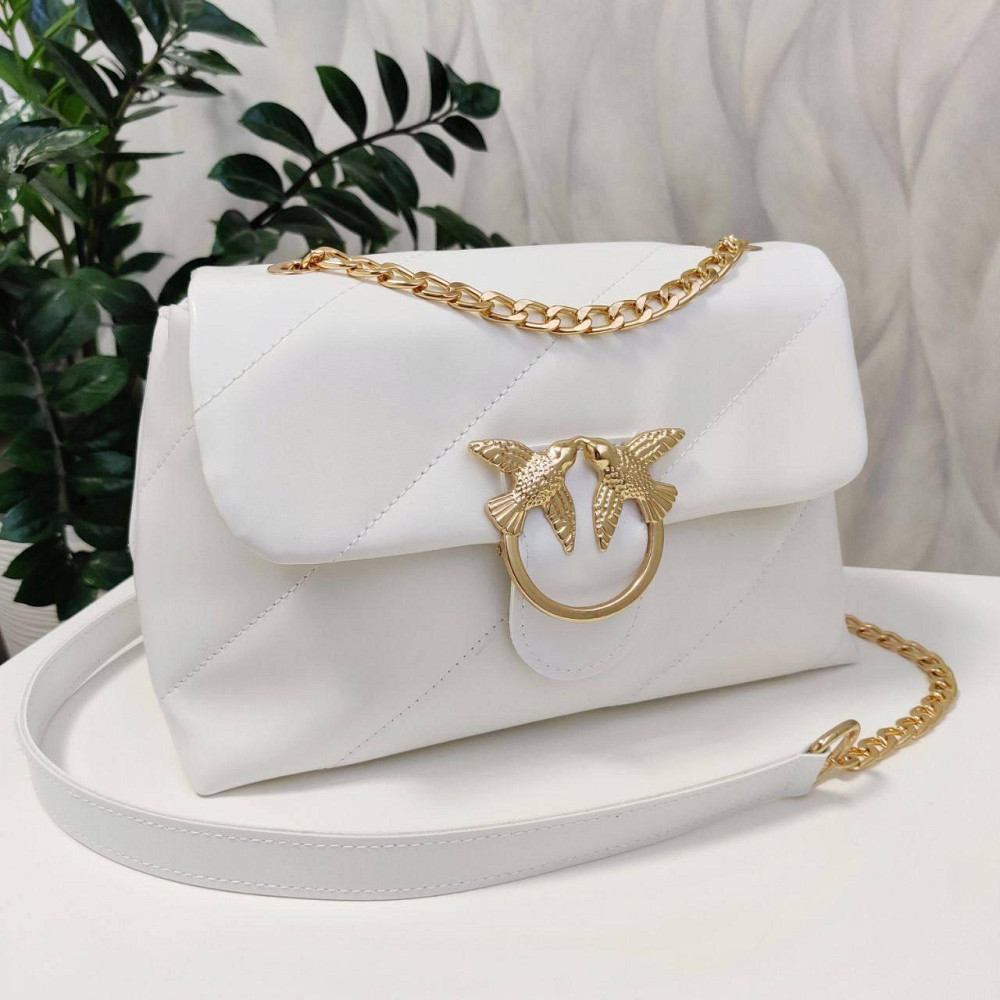 Брендова жіноча сумка. Жіноча біла сумка маленька через плече. 873 Київ - фото 1