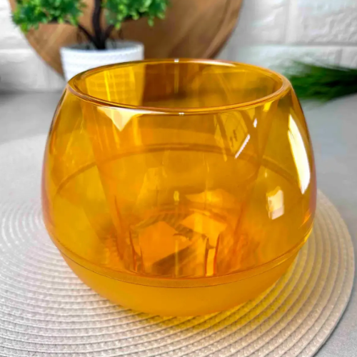 Вазон Сфера 14см бурштиновий Алеана Житомир - изображение 4