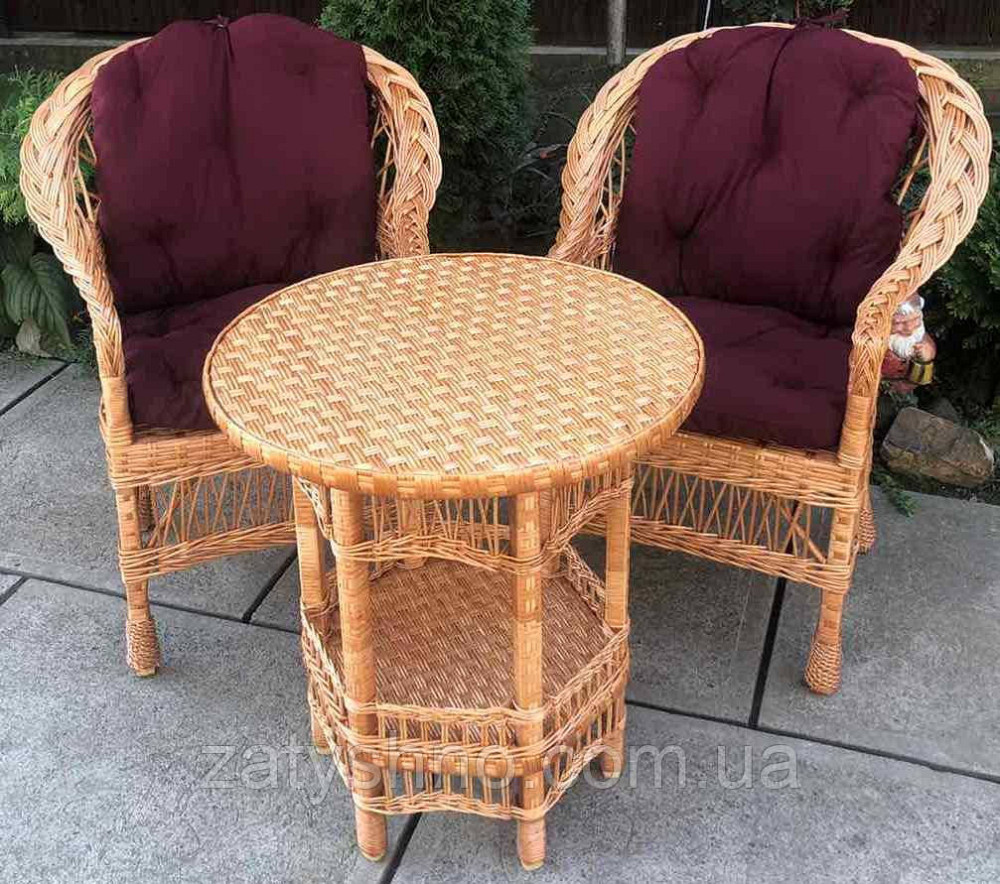 Плетені меблі натуральні | Меблі з лози для балкона | Київ - фото 4