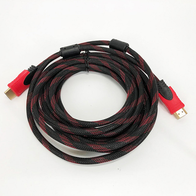 Кабель усиленный 5м переходник адаптер HDMI-HDMI папа-папа аудио видео шнур в обмотке RO-80 Львов - изображение 7