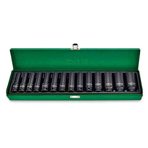 Набір головок ударних довгих 1/2" 10-32 мм 14 од. TOPTUL GDAD1401 Одеса