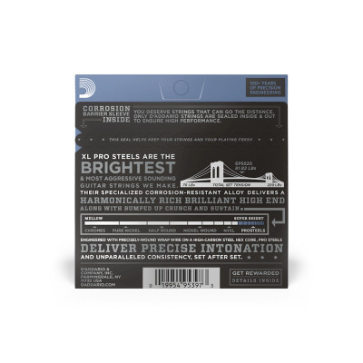 Струны для гитары D'Addario XL ProSteels Super Light (9-42) (EPS520) Винница - изображение 3