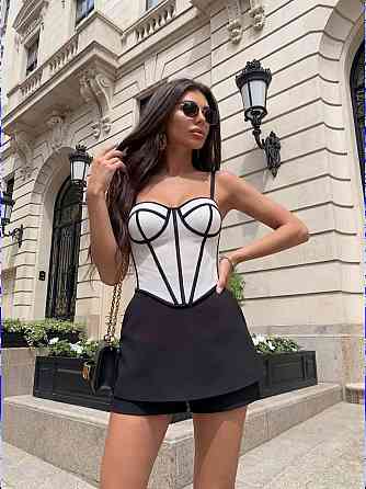 Женский стильный романтичный корсет легкая сетка + атласные вставки Белый 2, 46 Одесса