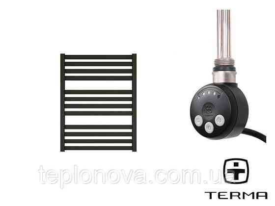 Электрический Полотенцесушитель Плоский Черный 710х500 Terma Marta Черновцы