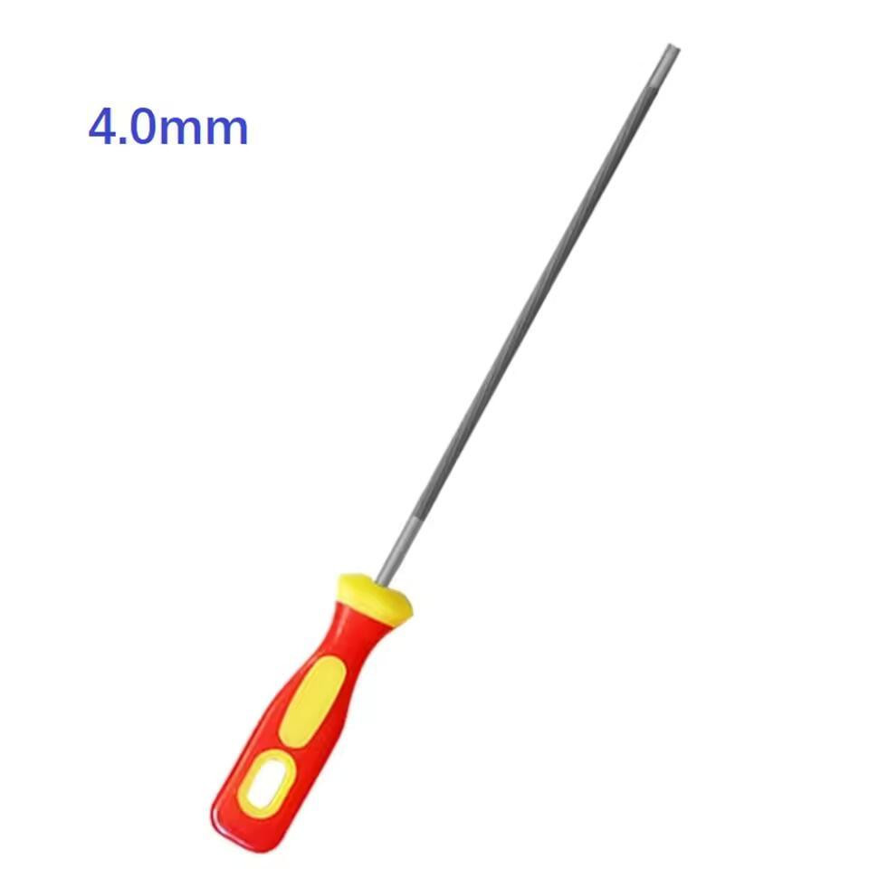 Круглий напильник 4 мм для ланцюгової пилки з тримачем Київ - фото 1